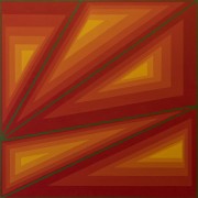 COL00278 Red Quatrain Col Jordan Acrylic on canvas 100 x 100cm web